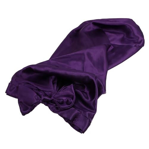 VICASKY Lange Nachtschlafmütze für Damen Satin Haube für Lange Lockige Haare Elastische Schlafkappe mit Farbenfrohem Muster Schützt vor Verwicklungen für Zöpfe und Welliges Haar von VICASKY