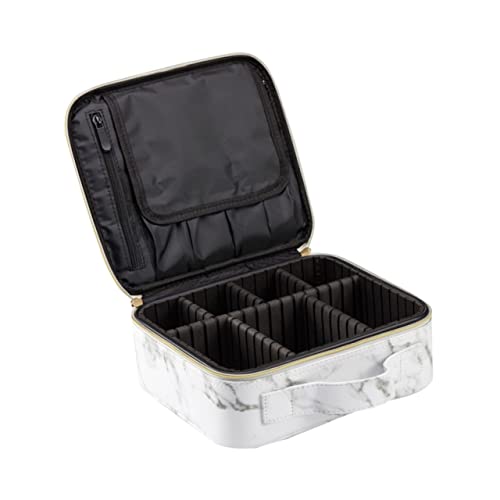 VICASKY wasserdichte Kosmetiktasche im Marmor Design Tragbare Make Up Aufbewahrung für Reisen Multifunktionale Organizer Tasche für Damen für Camping und Unterwegs von VICASKY