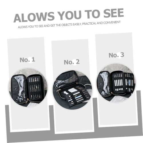 VICASKY wasserdichte Nagelpinsel Aufbewahrungstasche Nail Art Pen Organizer Praktisch für und Maniküre Zubehör Tragbare Nail Pen Hülle für Einfache Nagelpflege und Ordnung von VICASKY