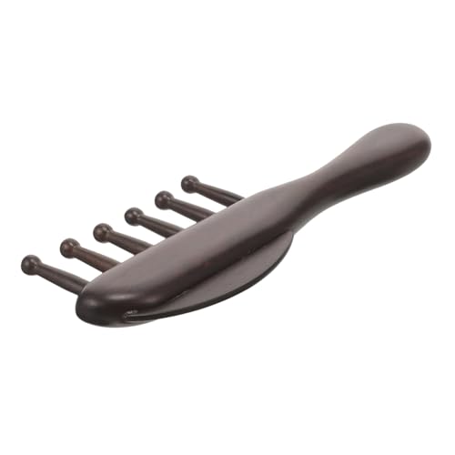Wooden Scalp Massage Comb aus Hochwertigem Holz Breitzinkiger für Männer und Statische für Tägliche Anwendung und Lockenpflege von VICASKY