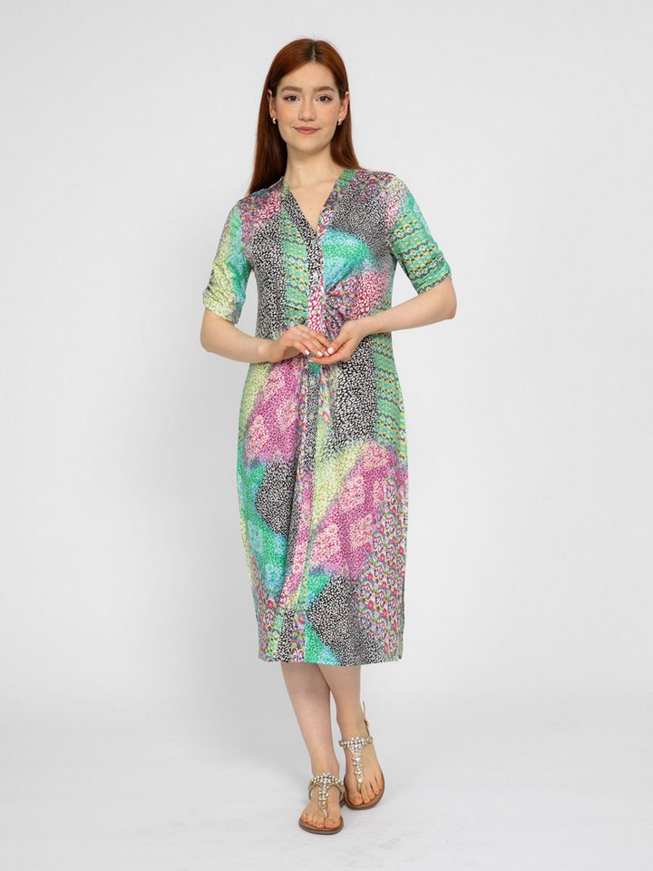 VICCI Germany A-Linien-Kleid (1-tlg) mit abstraktem Leo-Druck von VICCI Germany