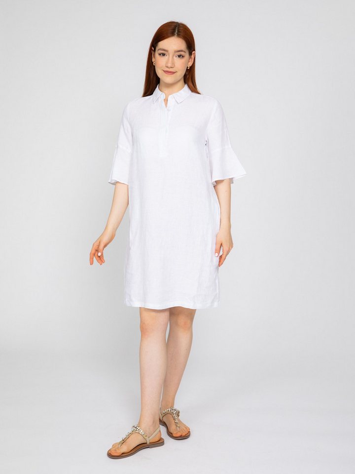 VICCI Germany Blusenkleid aus Melange-Leinen mit seitlichen Nahteingrifftaschen von VICCI Germany