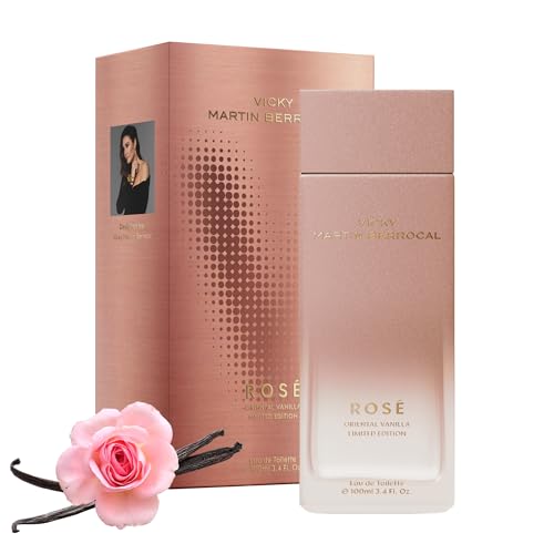 VICKY MARTIN BERROCAL Rosé Eau de Toilette, 100 ml, Damenduft, frischer und blumiger Duft, limitierte Auflage, Noten von Rose und Vanille von VICKY MARTIN BERROCAL