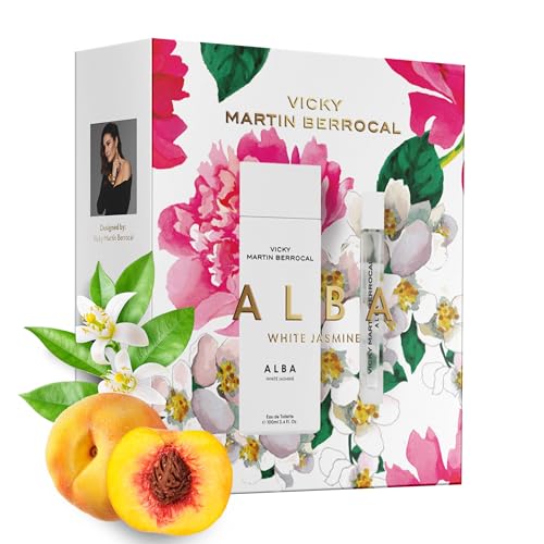 VICKY MARTÍN BERROCAL SET Eau de Toilette ALBA 100 ml + EDT 20 ml | Damenduft mit Noten von Pfirsich, Kasis und Jasmin | langanhaltender, blumiger und fruchtiger Duft von VICKY MARTIN BERROCAL