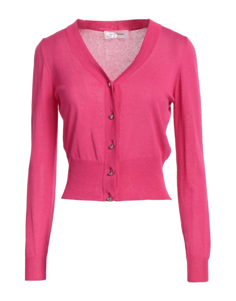 VICOLO TRIVELLI Strickjacke Damen Fuchsia von VICOLO TRIVELLI