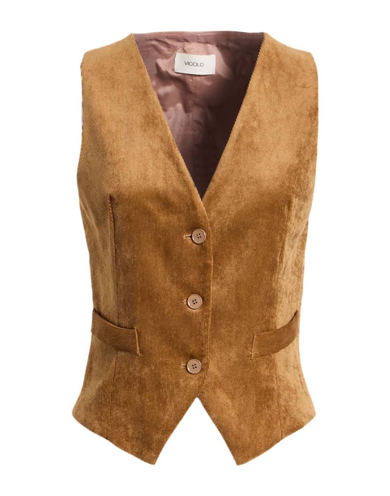 VICOLO Couture-weste Damen Kamel von VICOLO