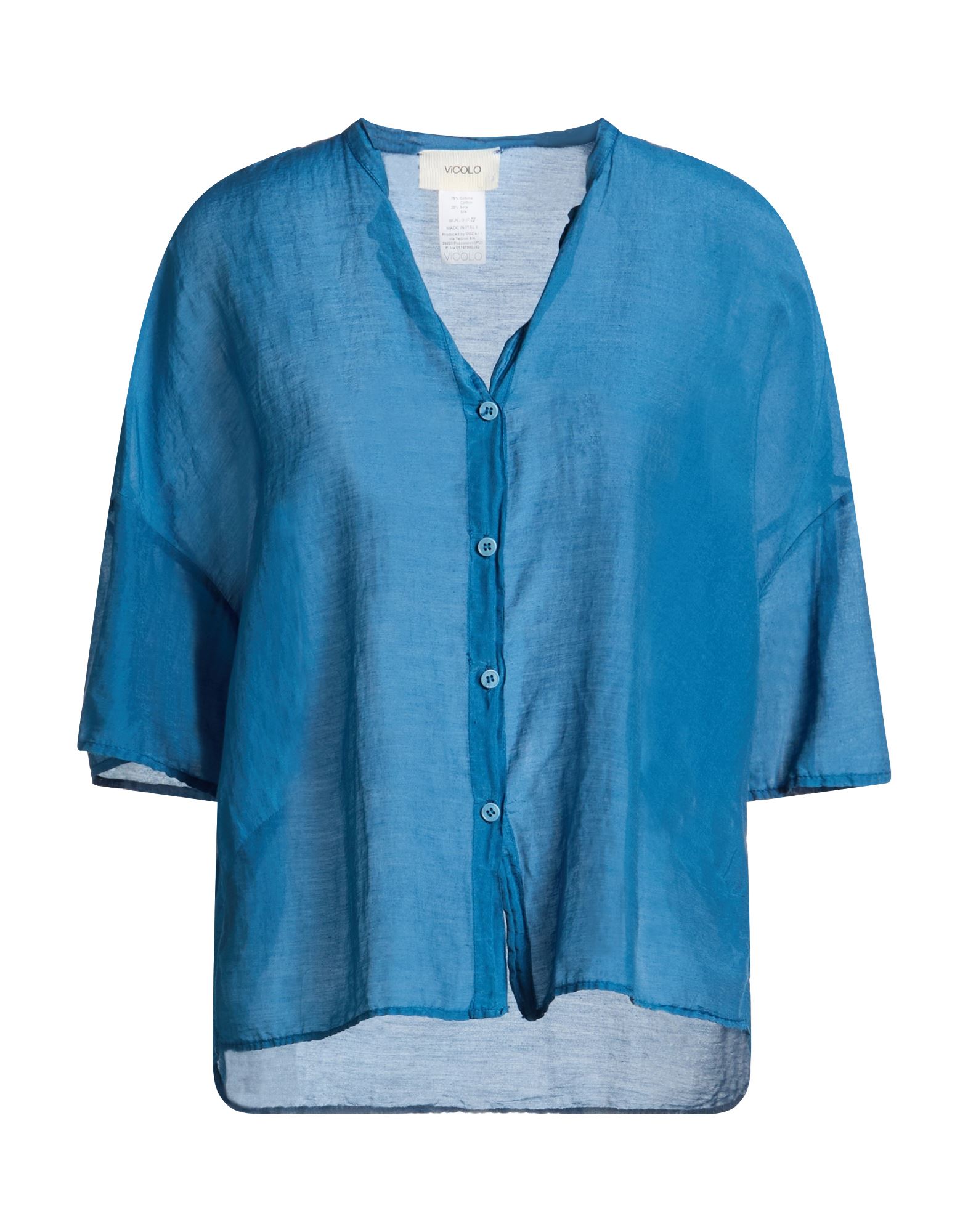 VICOLO Hemd Damen Azurblau von VICOLO