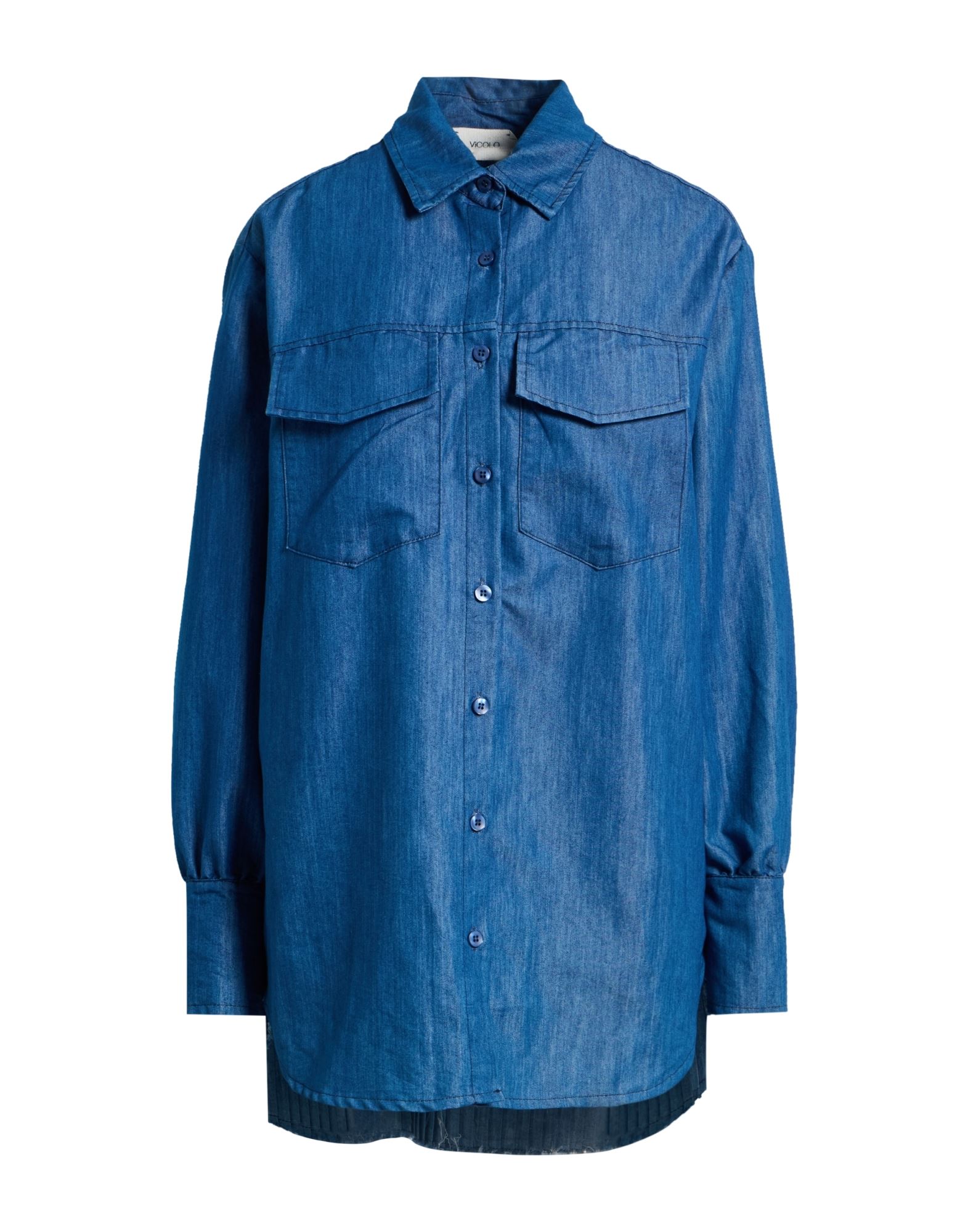 VICOLO Jeanshemd Damen Blau von VICOLO