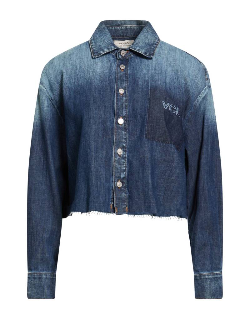 VICOLO Jeanshemd Damen Blau von VICOLO