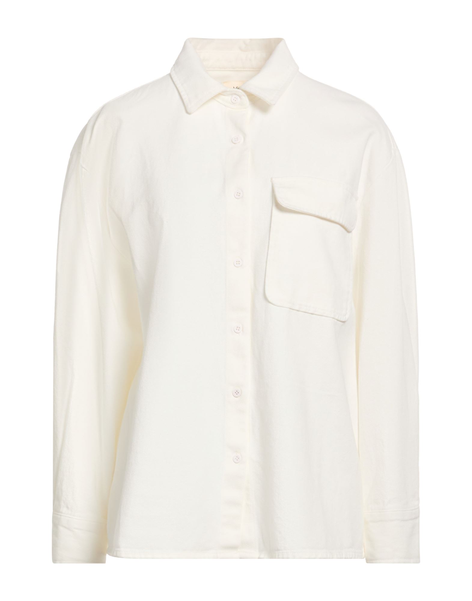 VICOLO Jeanshemd Damen Weiß von VICOLO