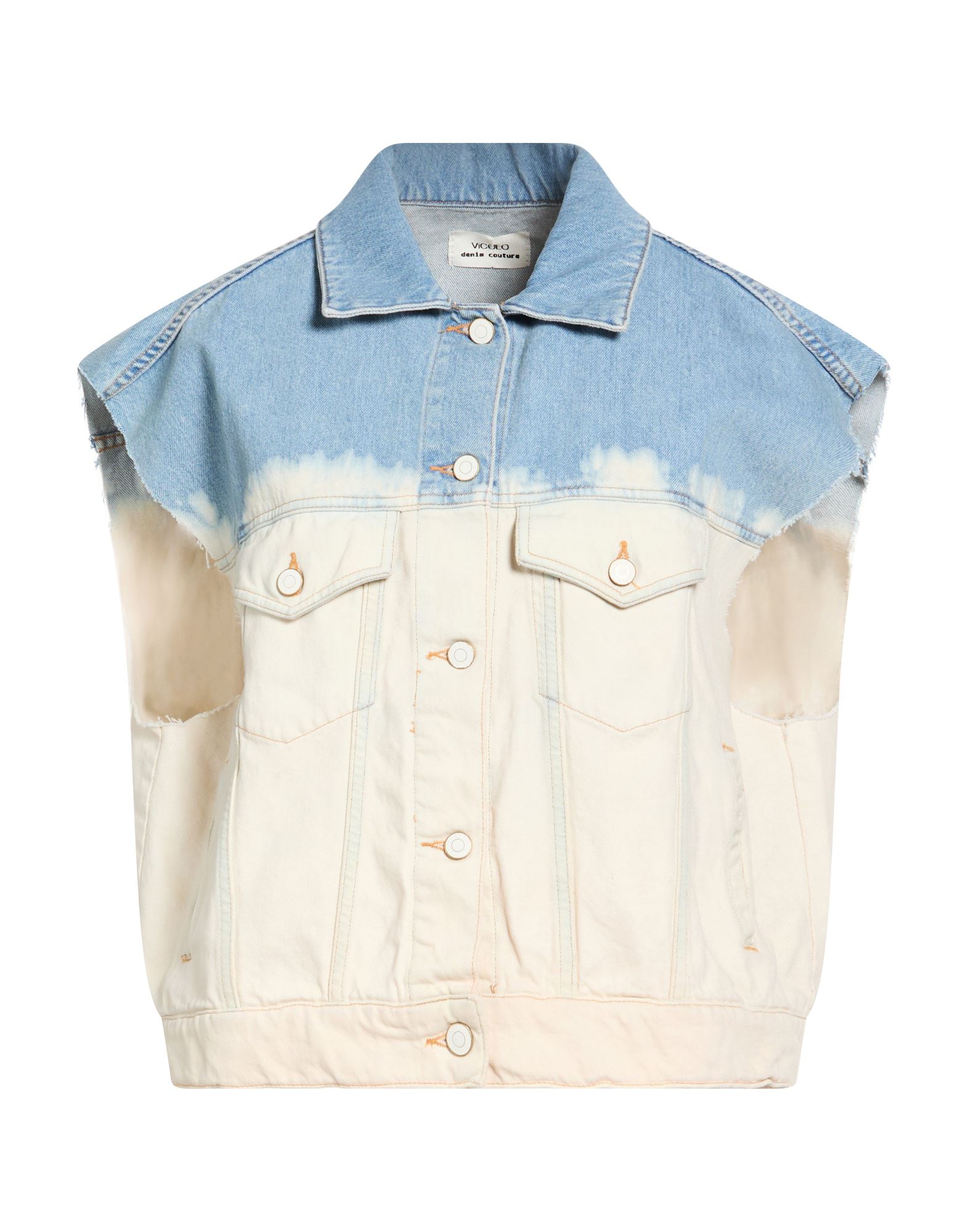 VICOLO Jeansjacke/-mantel Damen Blau von VICOLO