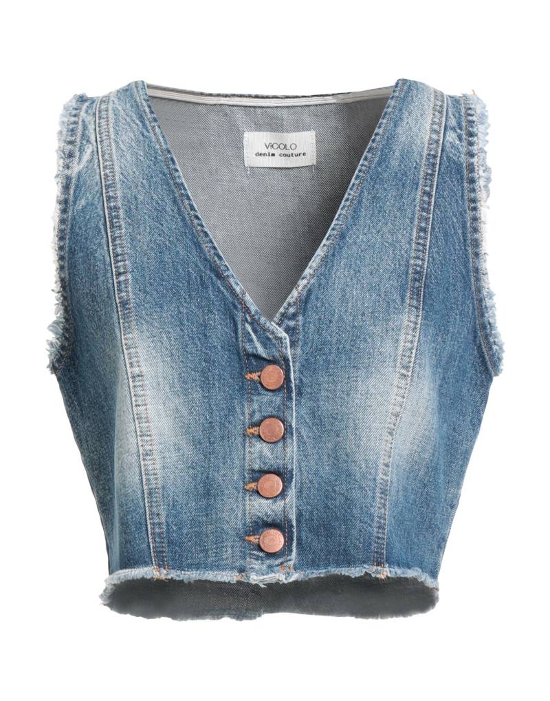 VICOLO Jeansjacke/-mantel Damen Blau von VICOLO