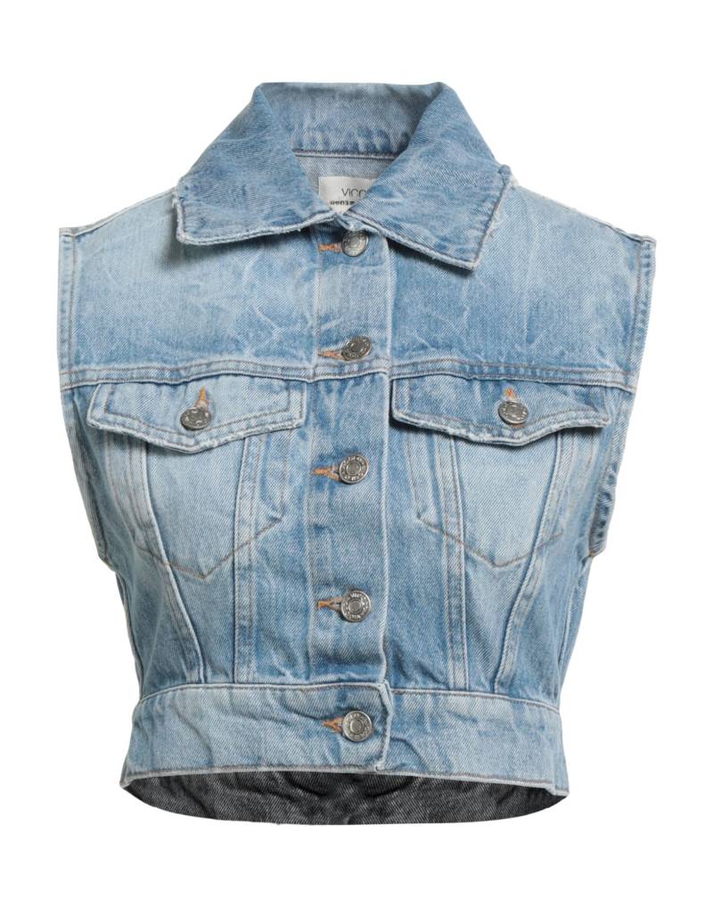 VICOLO Jeansjacke/-mantel Damen Blau von VICOLO