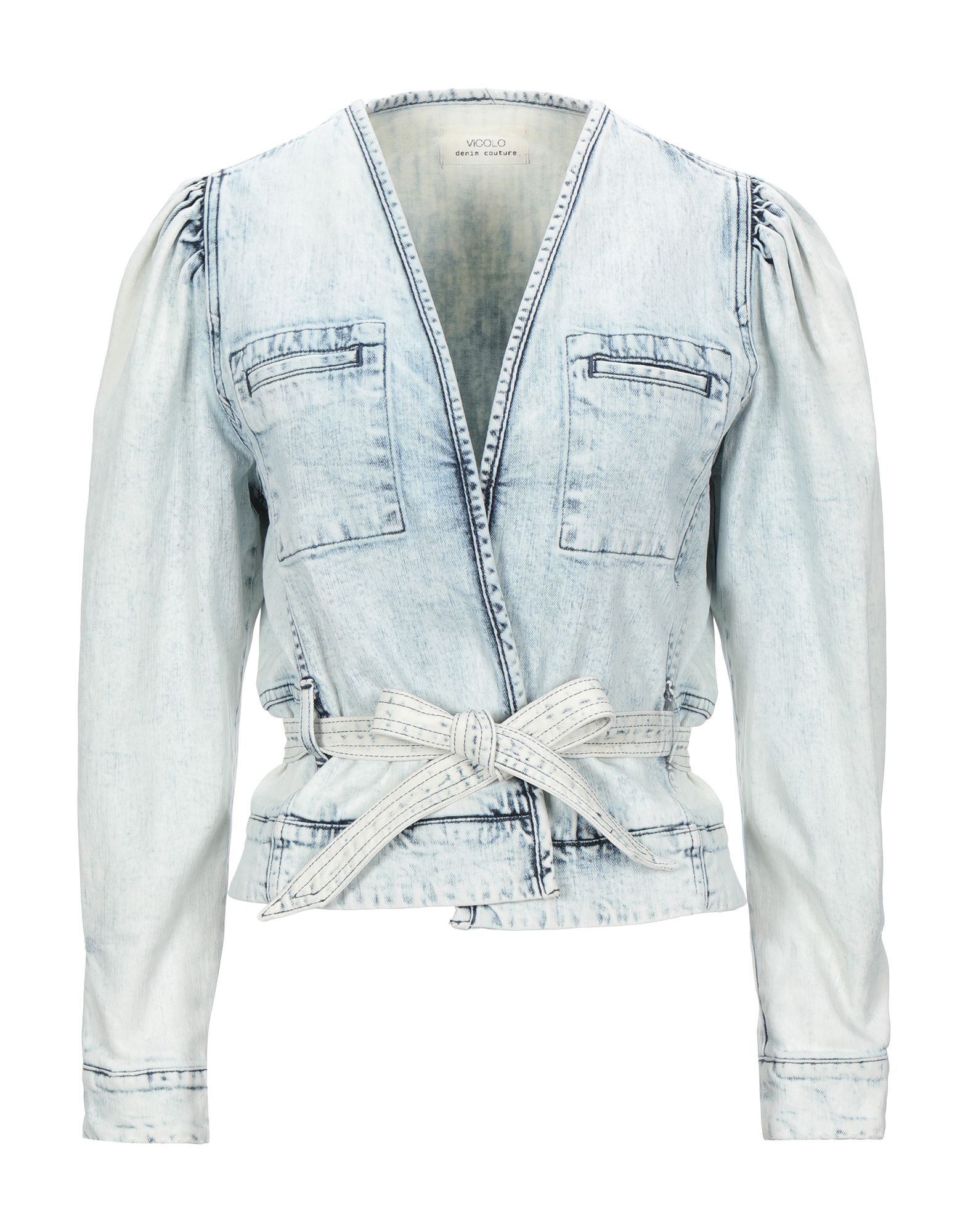 VICOLO Jeansjacke/-mantel Damen Blau von VICOLO