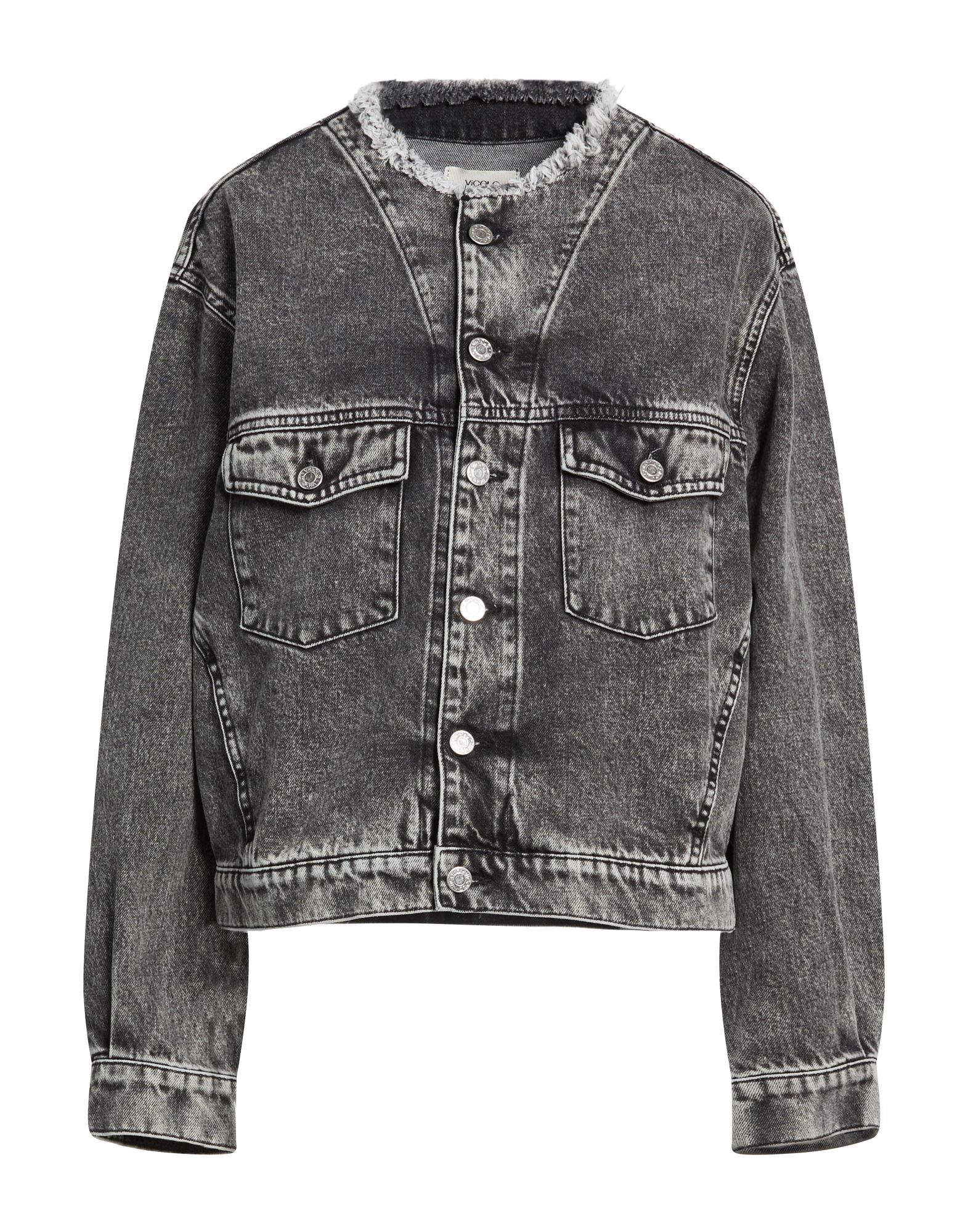 VICOLO Jeansjacke/-mantel Damen Grau von VICOLO