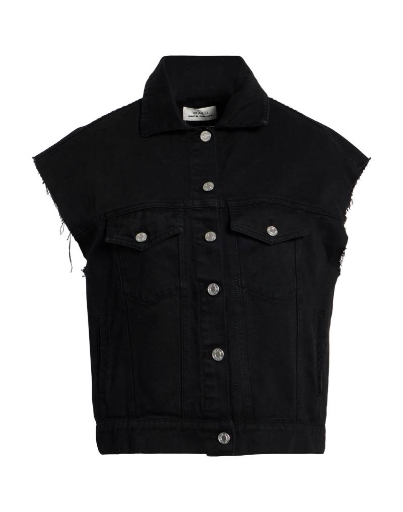 VICOLO Jeansjacke/-mantel Damen Schwarz von VICOLO