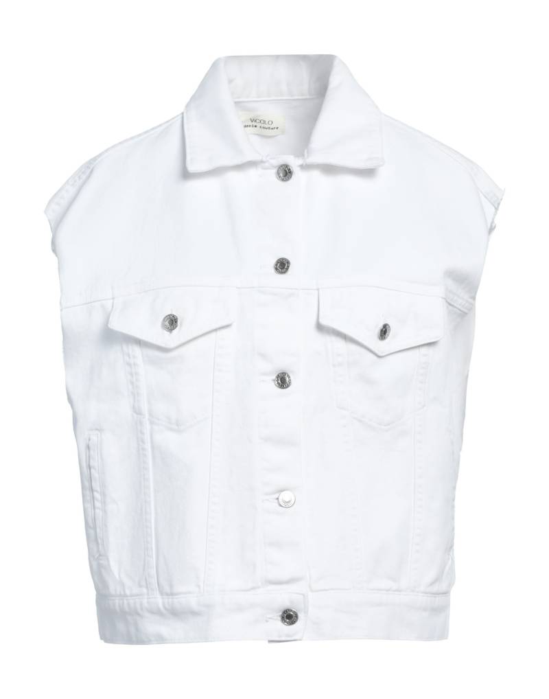 VICOLO Jeansjacke/-mantel Damen Weiß von VICOLO