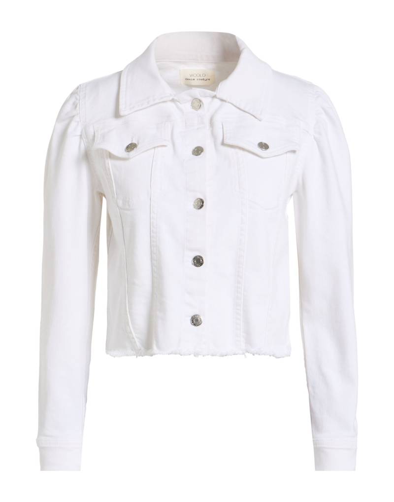 VICOLO Jeansjacke/-mantel Damen Weiß von VICOLO
