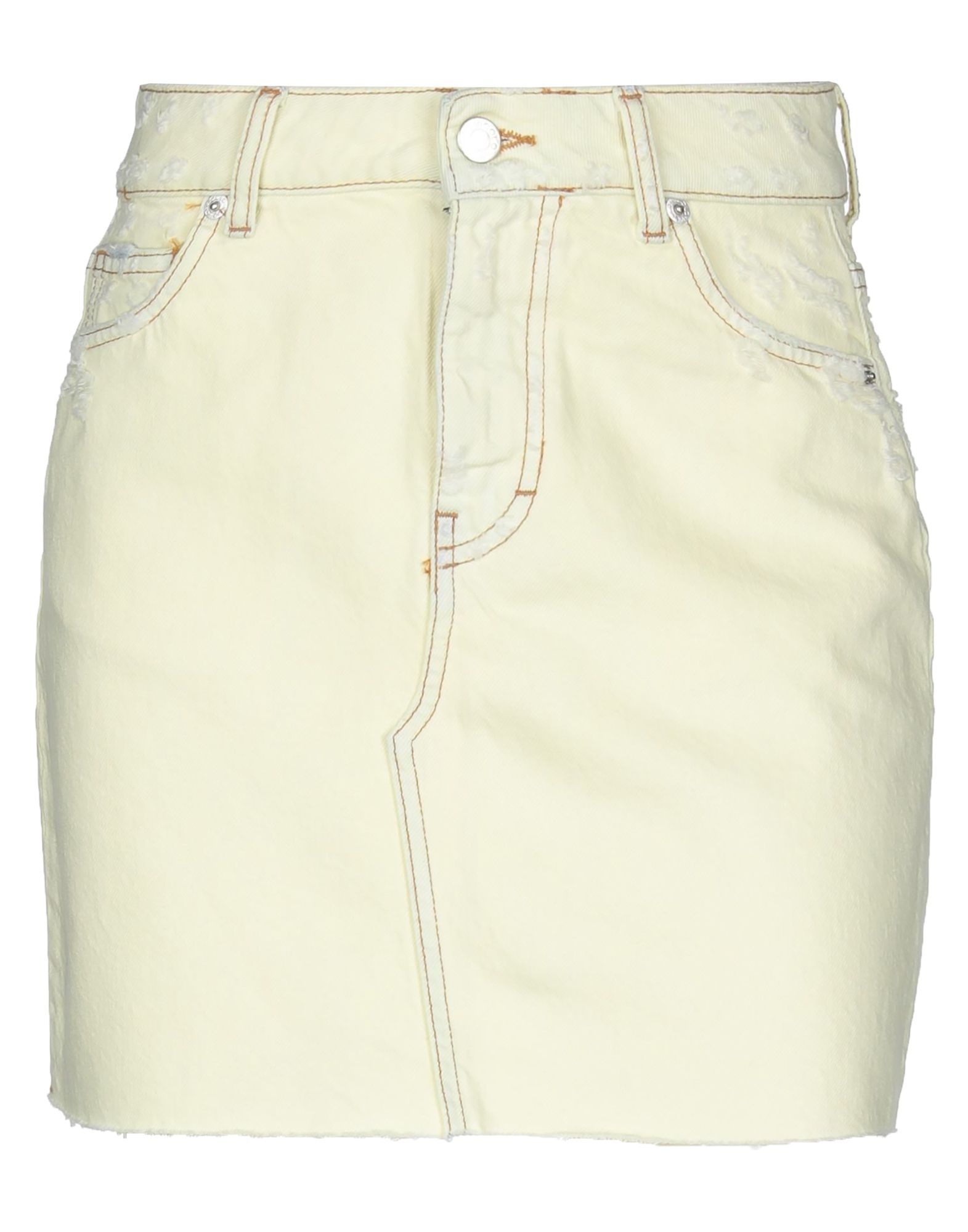 VICOLO Jeansrock Damen Gelb von VICOLO