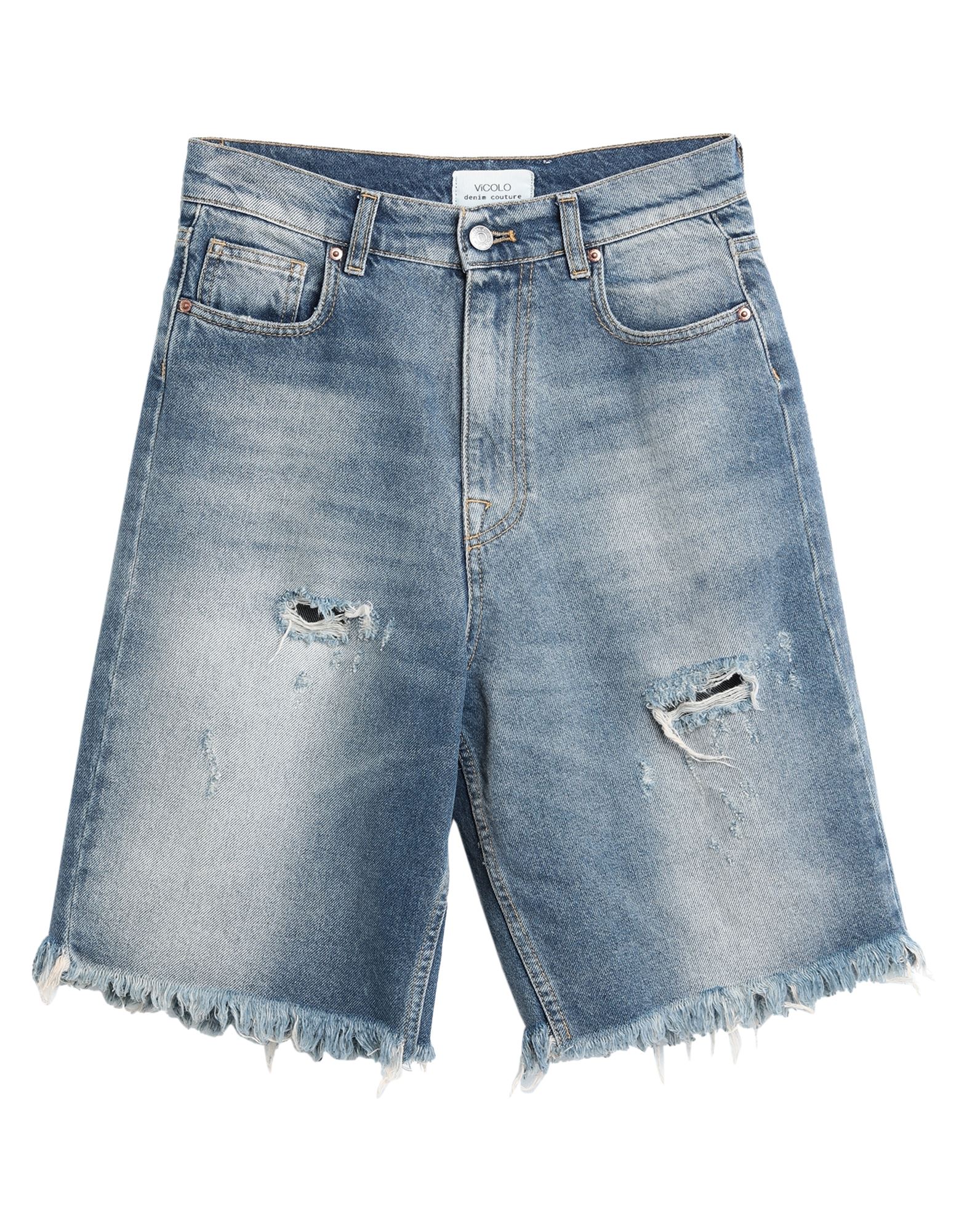 VICOLO Jeansshorts Damen Blau von VICOLO