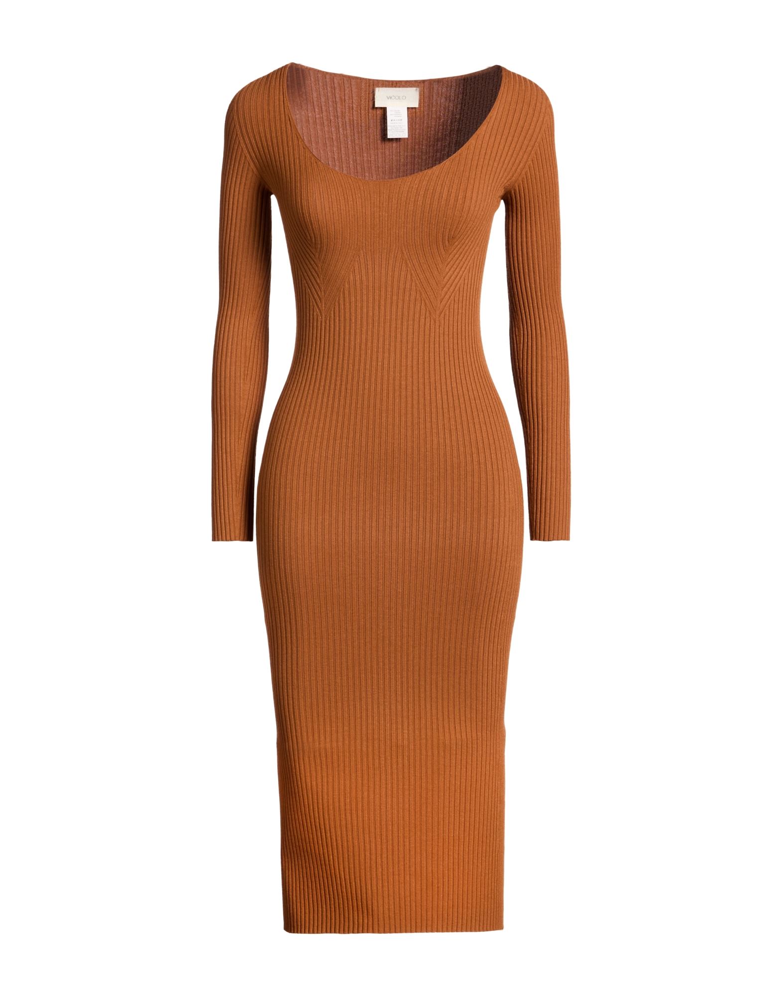 VICOLO Midi-kleid Damen Braun von VICOLO