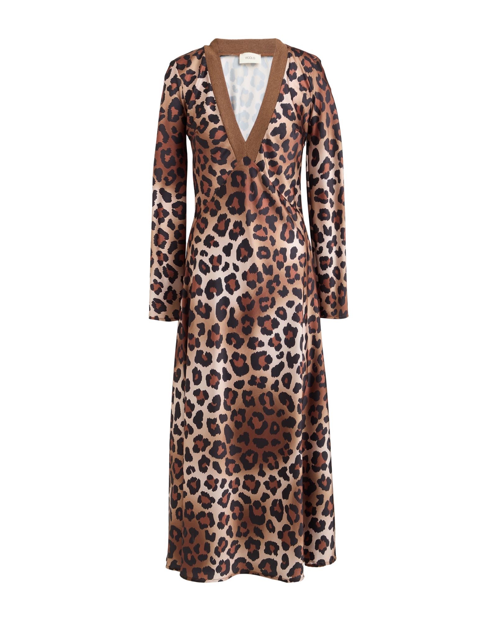 VICOLO Midi-kleid Damen Braun von VICOLO
