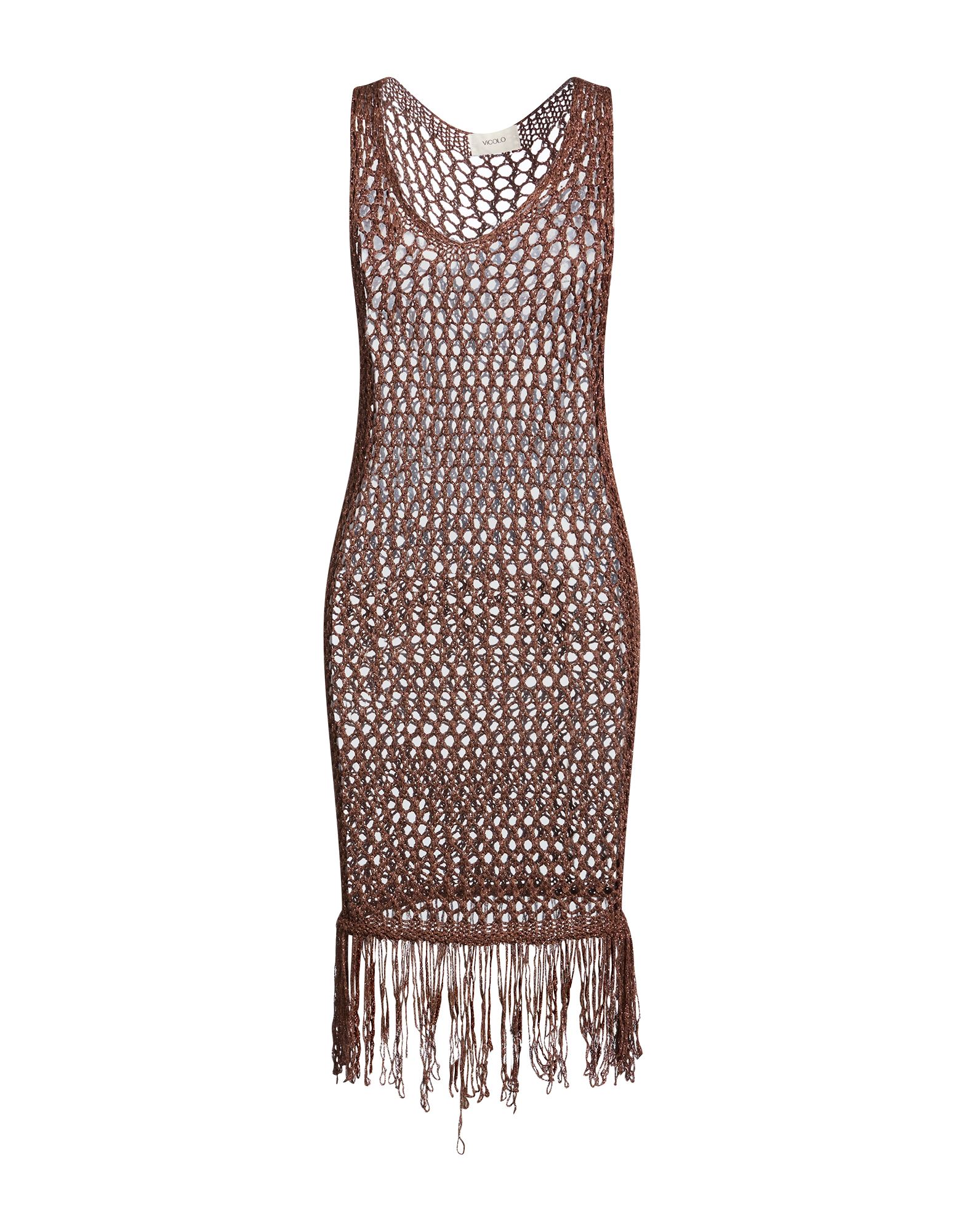 VICOLO Midi-kleid Damen Schokobraun von VICOLO