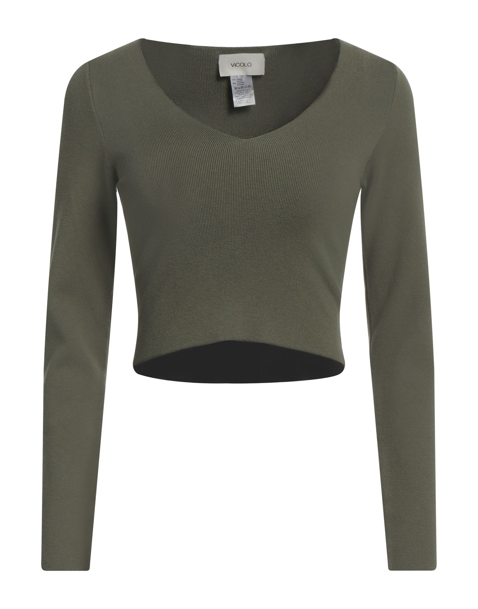 VICOLO Pullover Damen Dunkelgrün von VICOLO