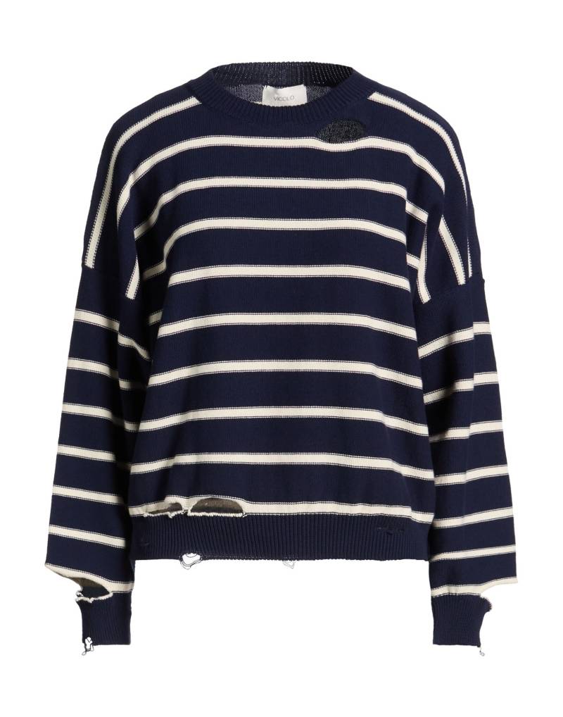 VICOLO Pullover Damen Marineblau von VICOLO