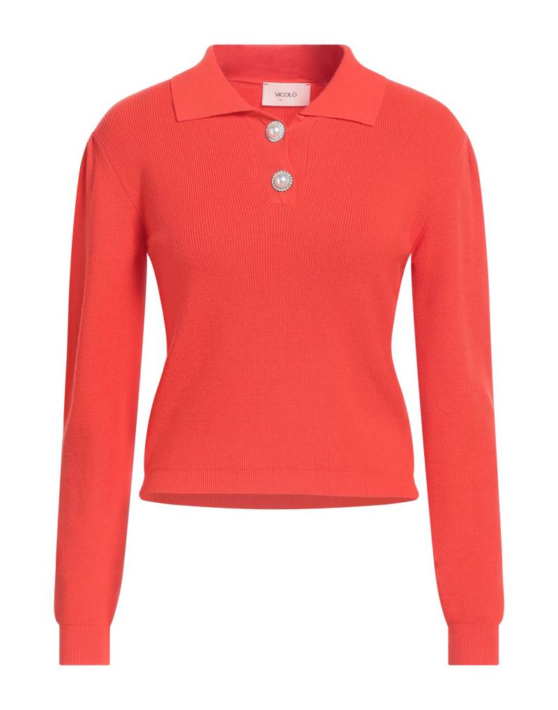 VICOLO Pullover Damen Tomatenrot von VICOLO