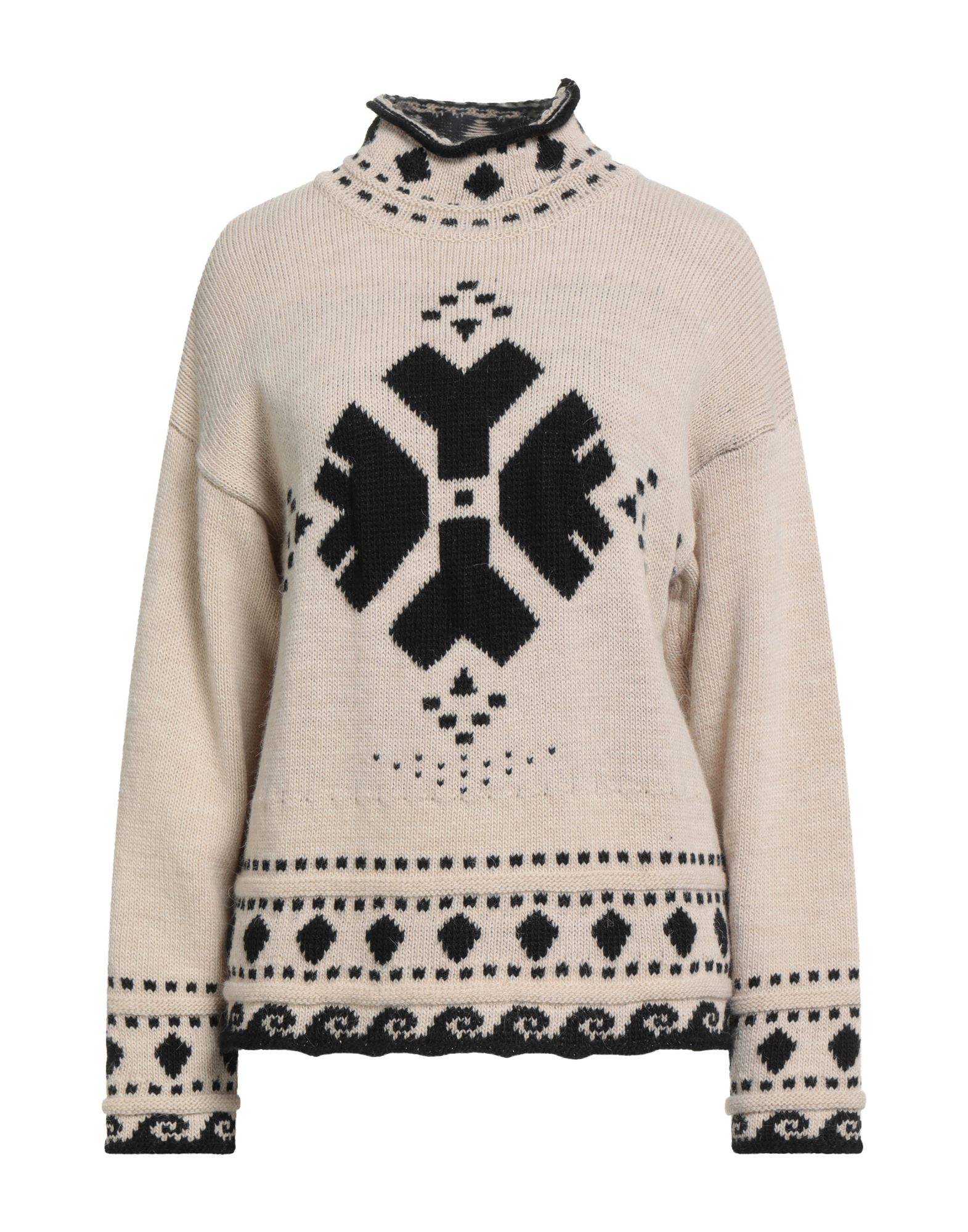 VICOLO Rollkragenpullover Damen Beige VICOLO Rollkragenpullover Damen Beige von VICOLO