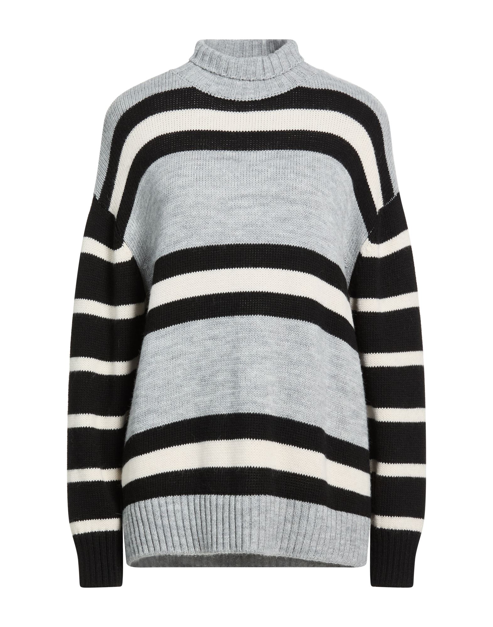 VICOLO Rollkragenpullover Damen Grau von VICOLO