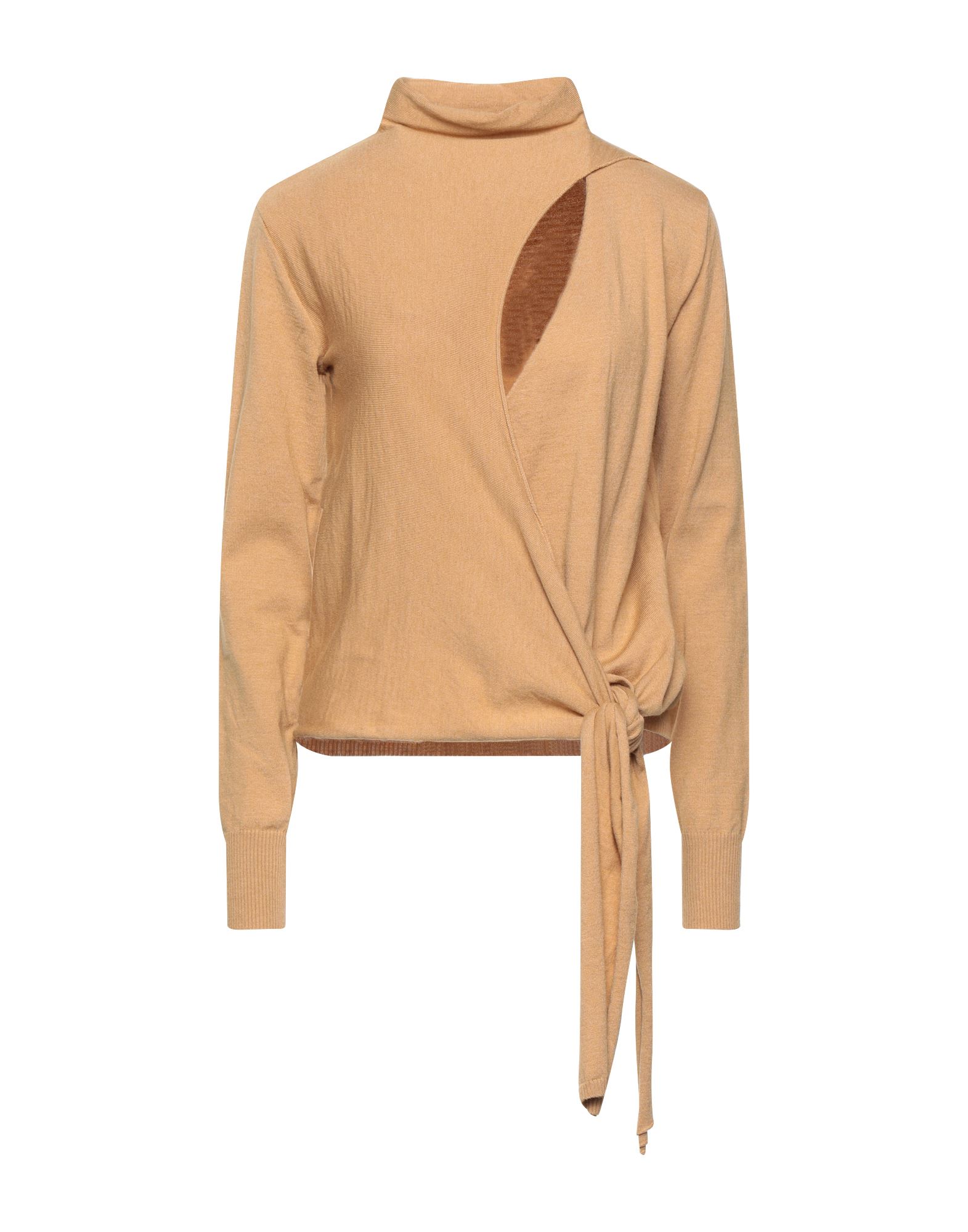 VICOLO Rollkragenpullover Damen Kamel von VICOLO