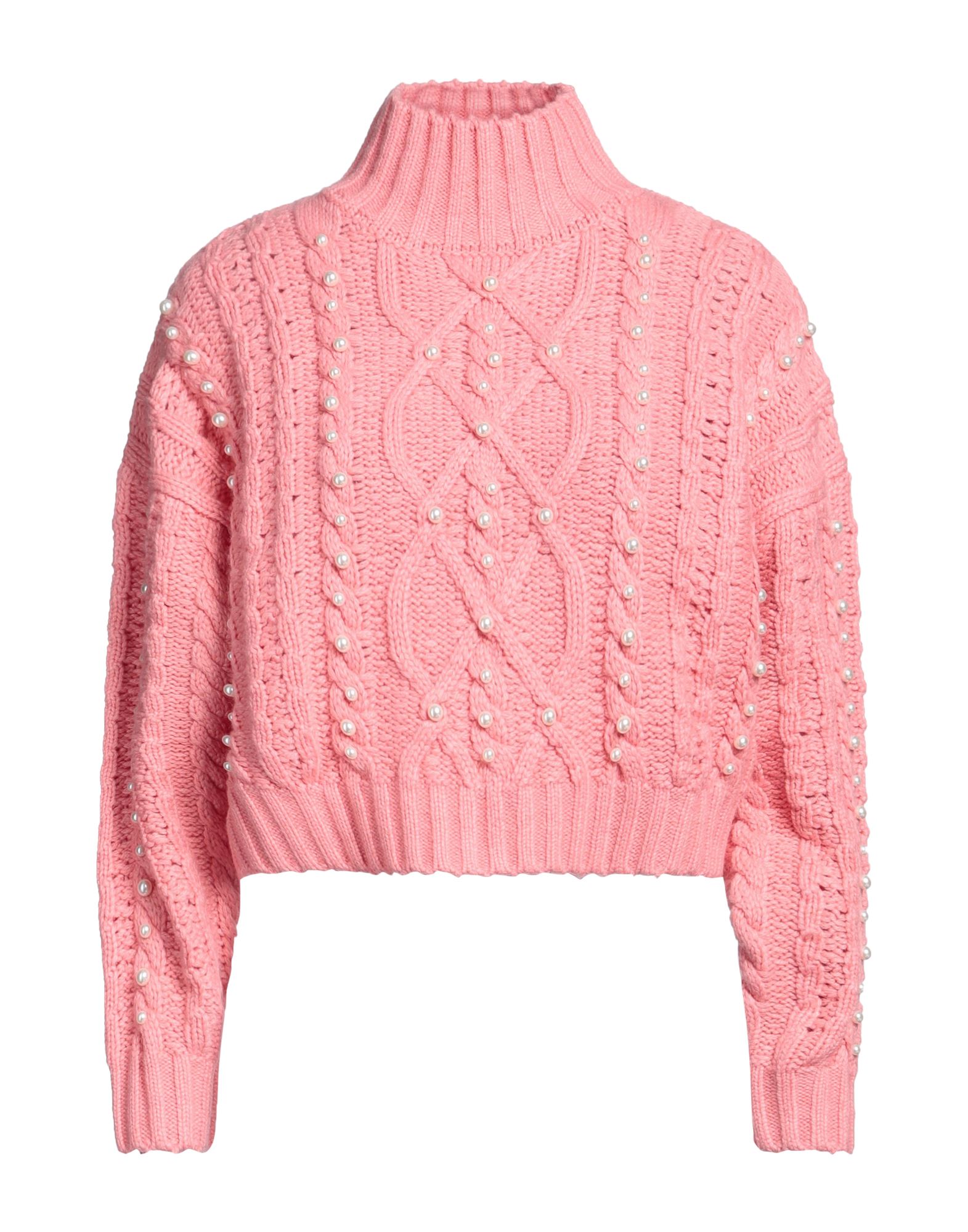 VICOLO Rollkragenpullover Damen Rosa von VICOLO