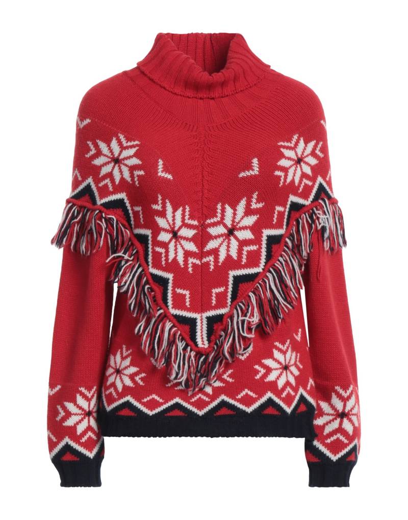 VICOLO Rollkragenpullover Damen Rot von VICOLO