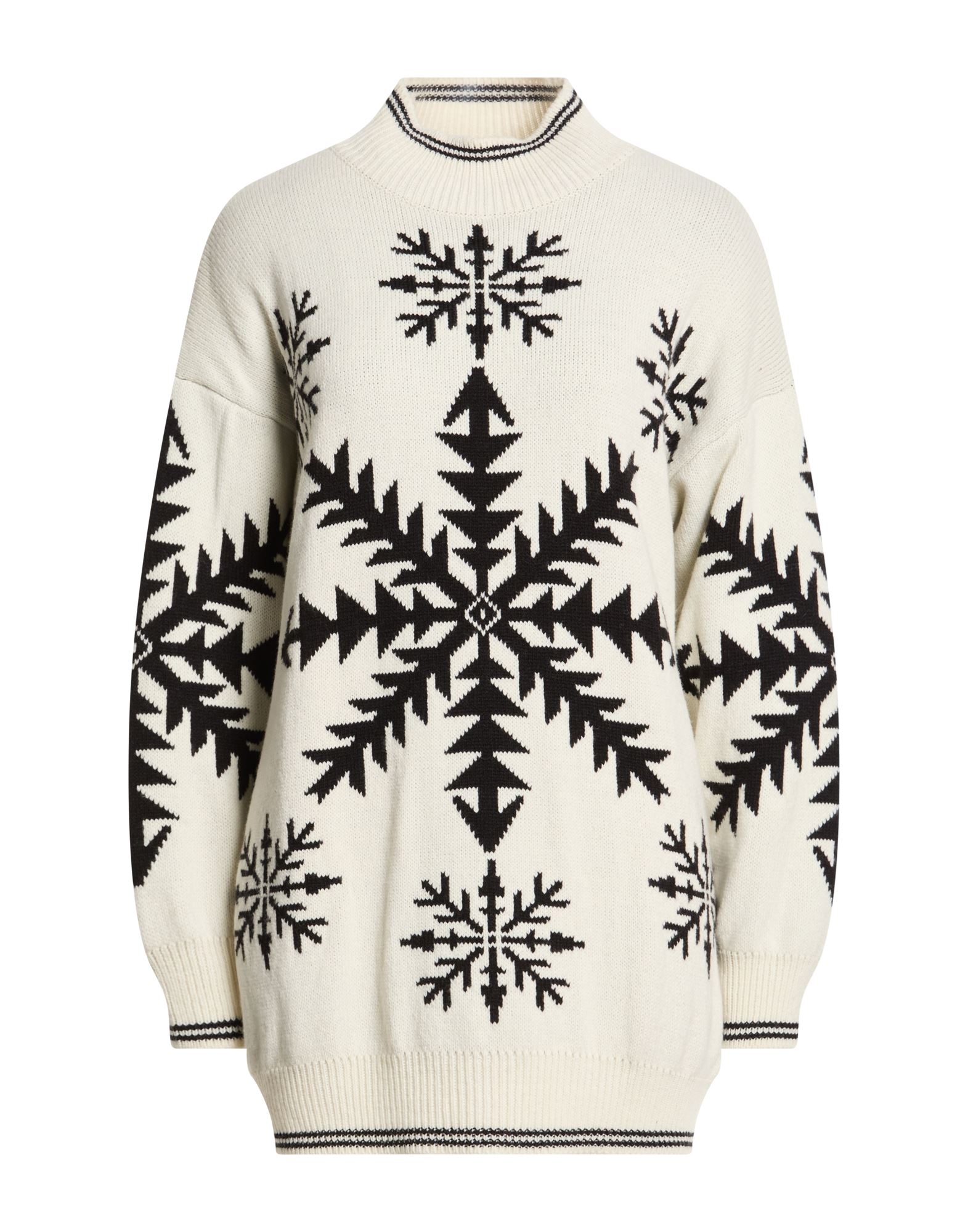 VICOLO Rollkragenpullover Damen Weiß von VICOLO