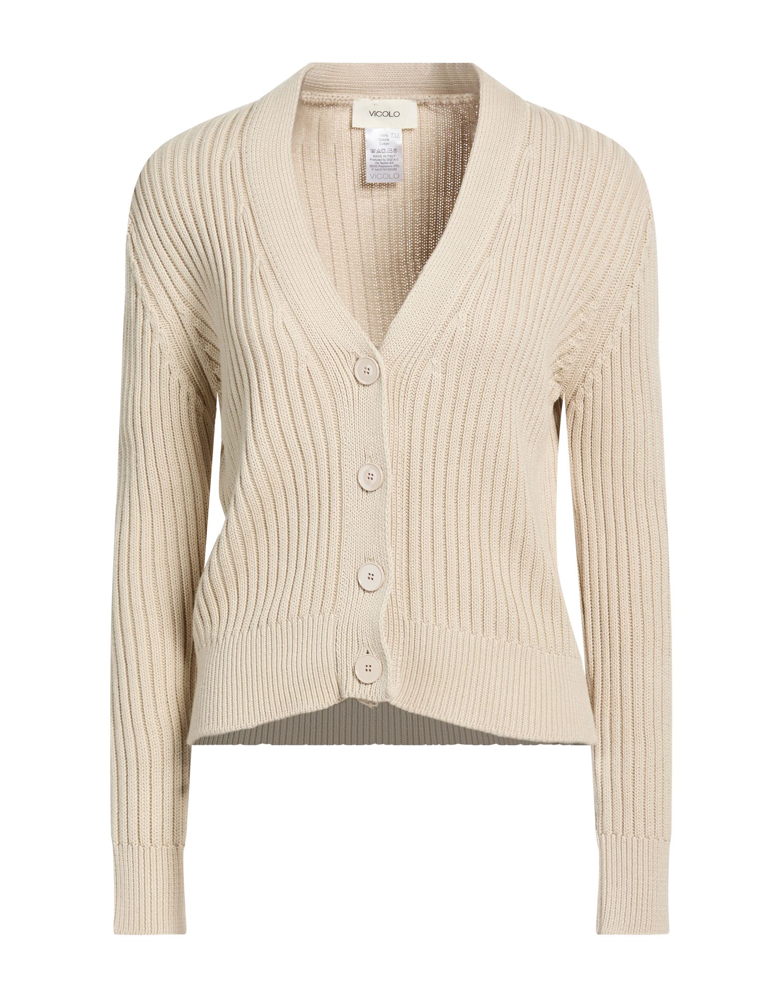 VICOLO Strickjacke Damen Beige von VICOLO