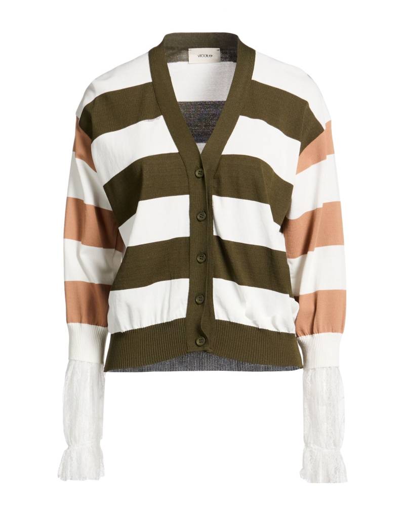 VICOLO Strickjacke Damen Militärgrün von VICOLO