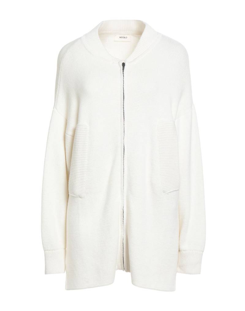 VICOLO Strickjacke Damen Weiß von VICOLO