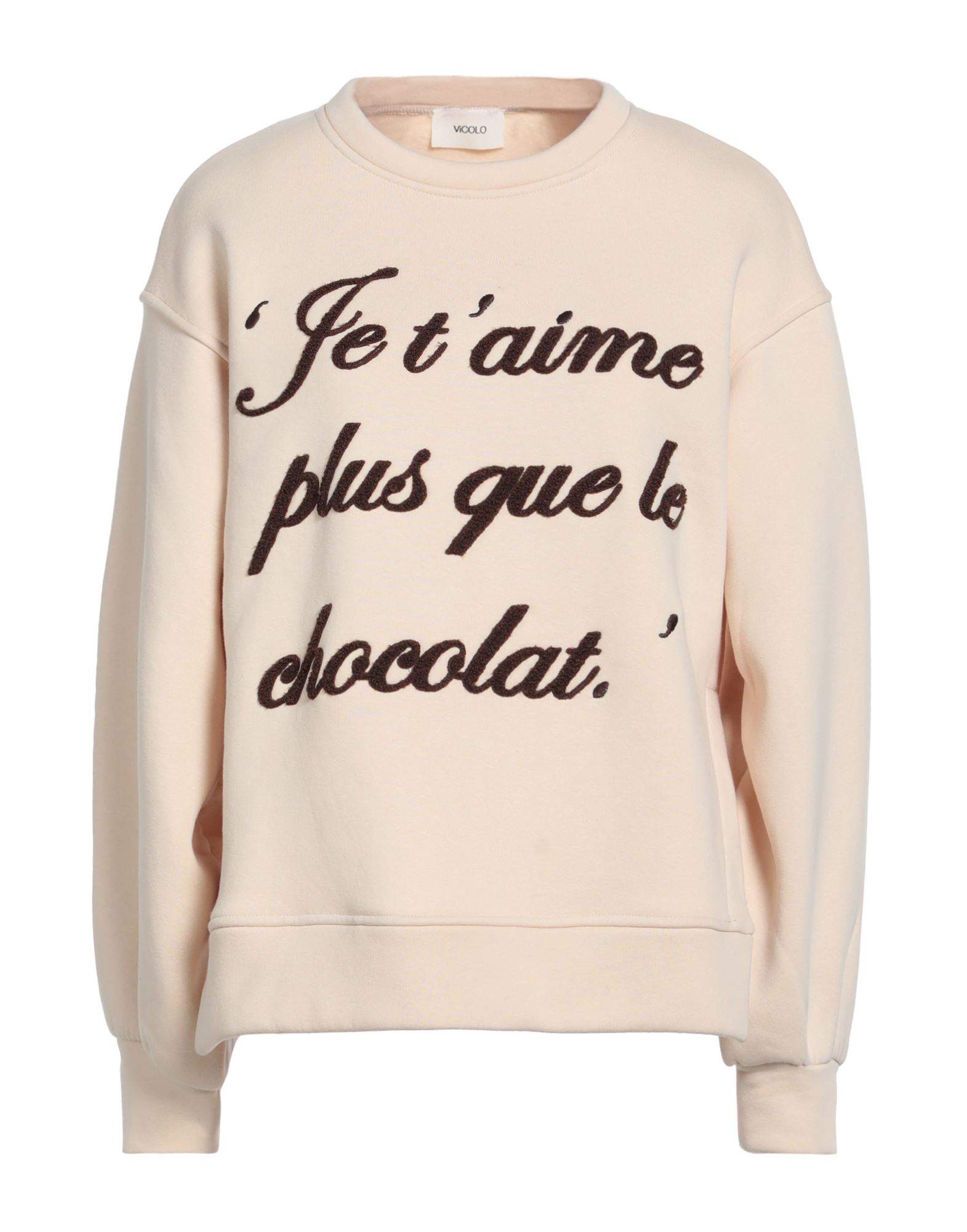 VICOLO Sweatshirt Damen Beige VICOLO Sweatshirt Damen Beige von VICOLO