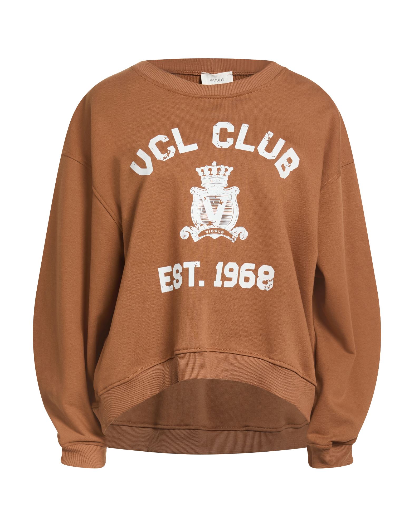 VICOLO Sweatshirt Damen Braun von VICOLO