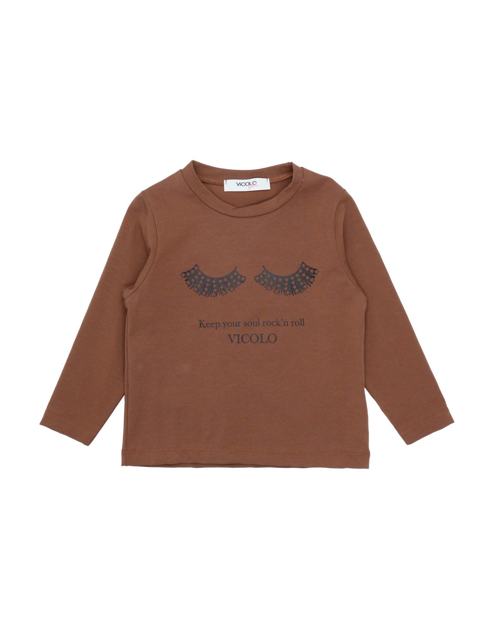 VICOLO T-shirts Kinder Braun von VICOLO