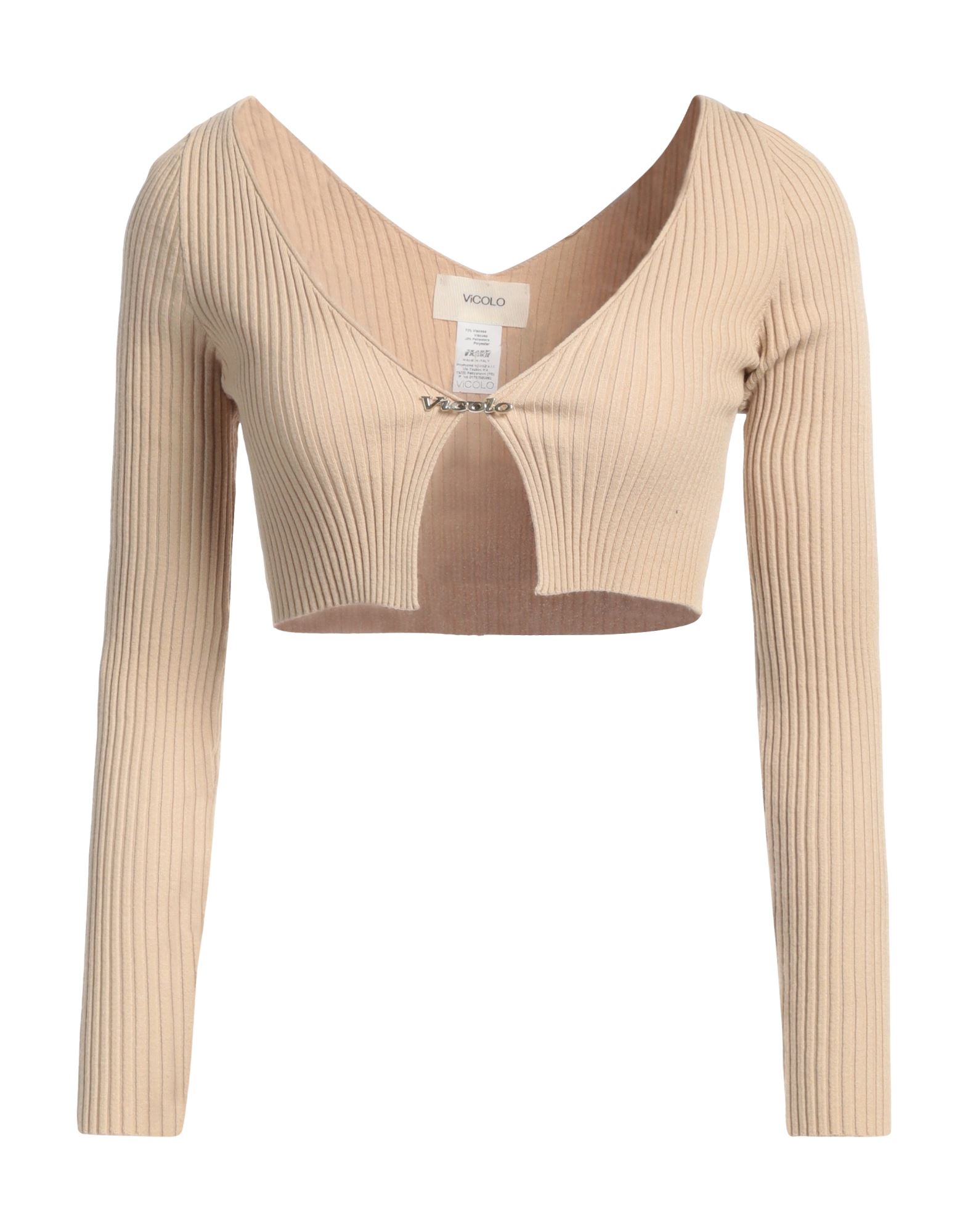 VICOLO Wickelpullover Damen Beige von VICOLO