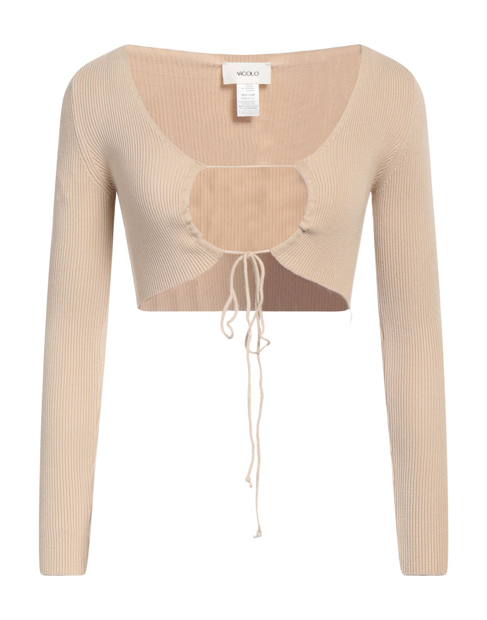 VICOLO Wickelpullover Damen Beige von VICOLO