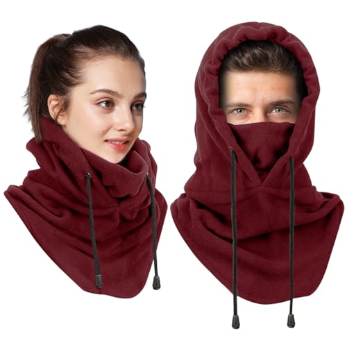 VICTERR Sturmhaube Winter Gesichtsmaske Herren Damen Fleece Balaclava Skimaske Winddichte Motorradmasken Halswärmer Sturmhaube Gesichtshaube für Fahrrad Motorrad Snowboard Outdoor Sport Unisex von VICTERR