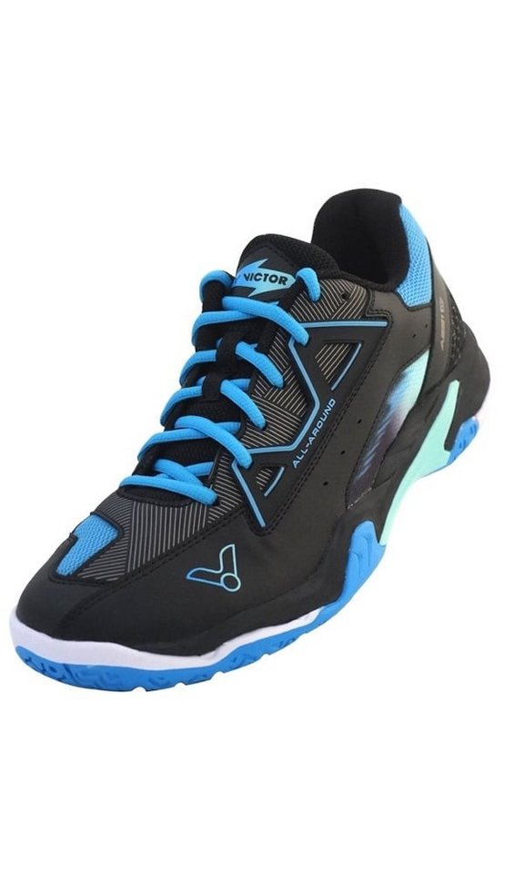 VICTOR Hallen-Indoorschuhe A531W C schwarz/blau Herren Badmintonschuh von VICTOR