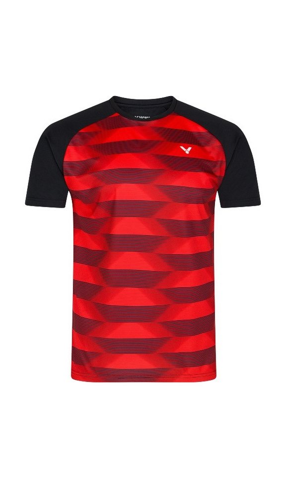 VICTOR T-Shirt T-33102 CD Team Series schwarz/rot Herren von VICTOR