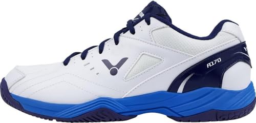 VICTOR SH-A170 Badmintonschuh, Squashschuh Hallenschuh für jeden Bodenbelag, mehr Komfort und sicheren Halt/Unisex Größe 44.5, Weiß, 44.5 EU VICTOR SH-A170 Badmintonschuh, Squashschuh Hallenschuh für jeden Bodenbelag, mehr Komfort und sicheren Halt/Unisex Größe 44.5, Weiß, 44.5 EU von VICTOR