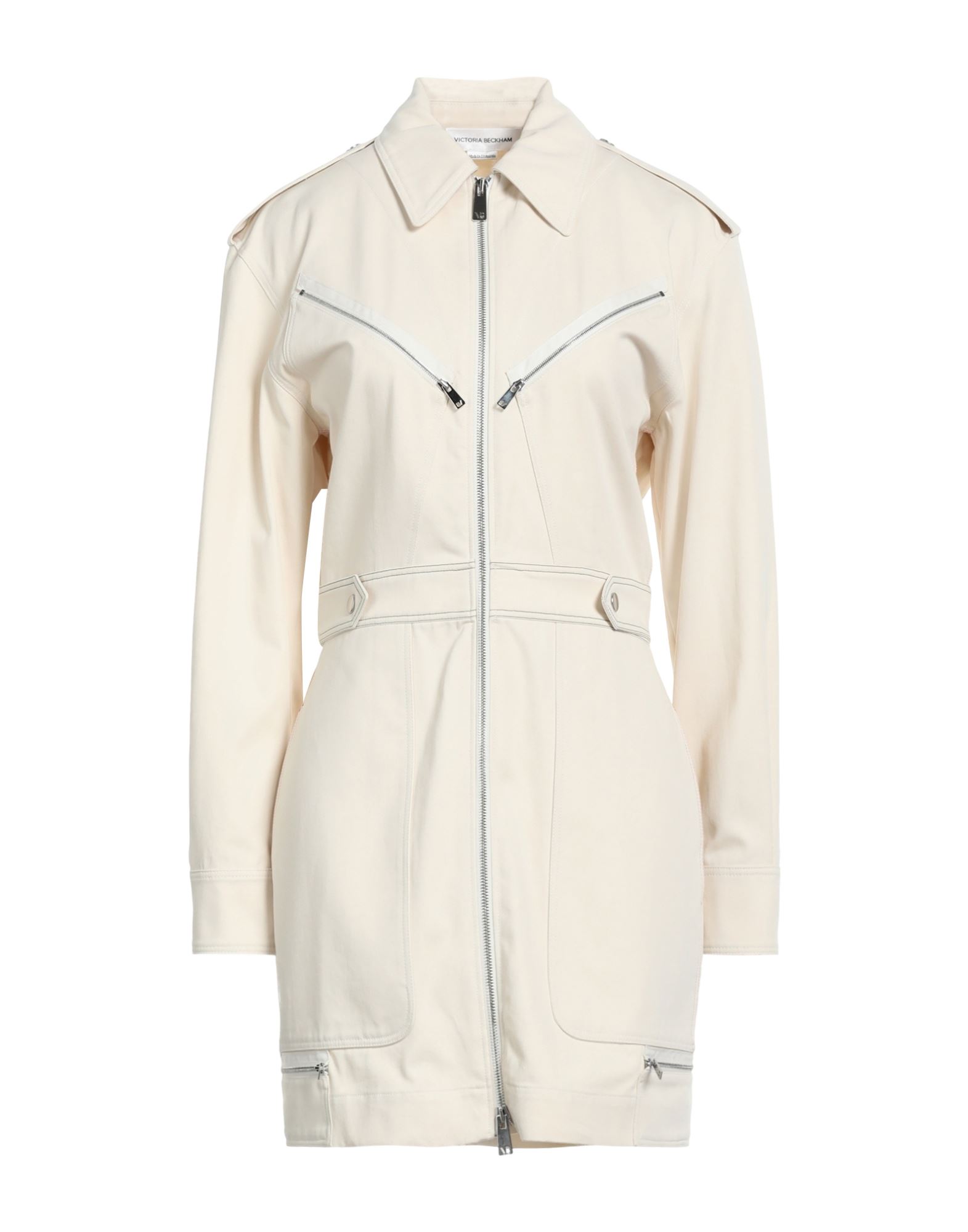 VICTORIA BECKHAM Jacke, Mantel & Trenchcoat Damen Cremeweiß von VICTORIA BECKHAM