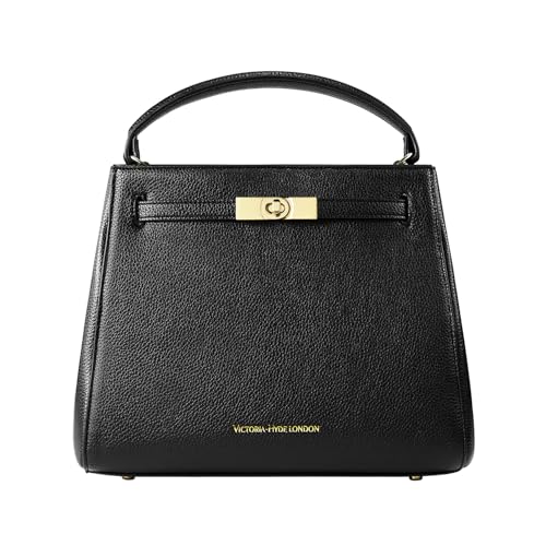 VICTORIA HYDE Damen Handtasche PU Leder Henkeltaschen Elegant Taschen Große Schultertasche Damen Tote Shopper mit Mehreren Fächern für Arbeit Schule Reisen-Schwarz von VICTORIA HYDE